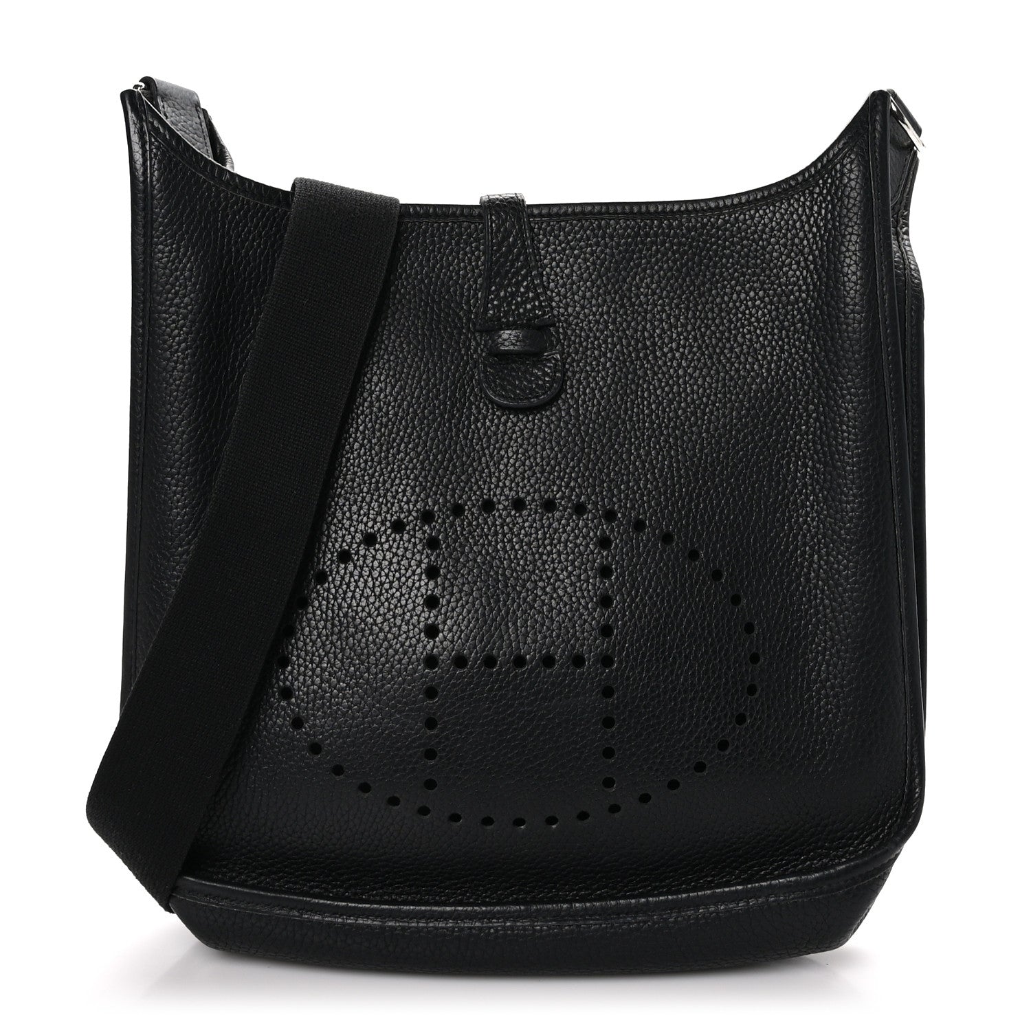Hermes Taurillon Clemence Evelyne II PM Black 1 of 10