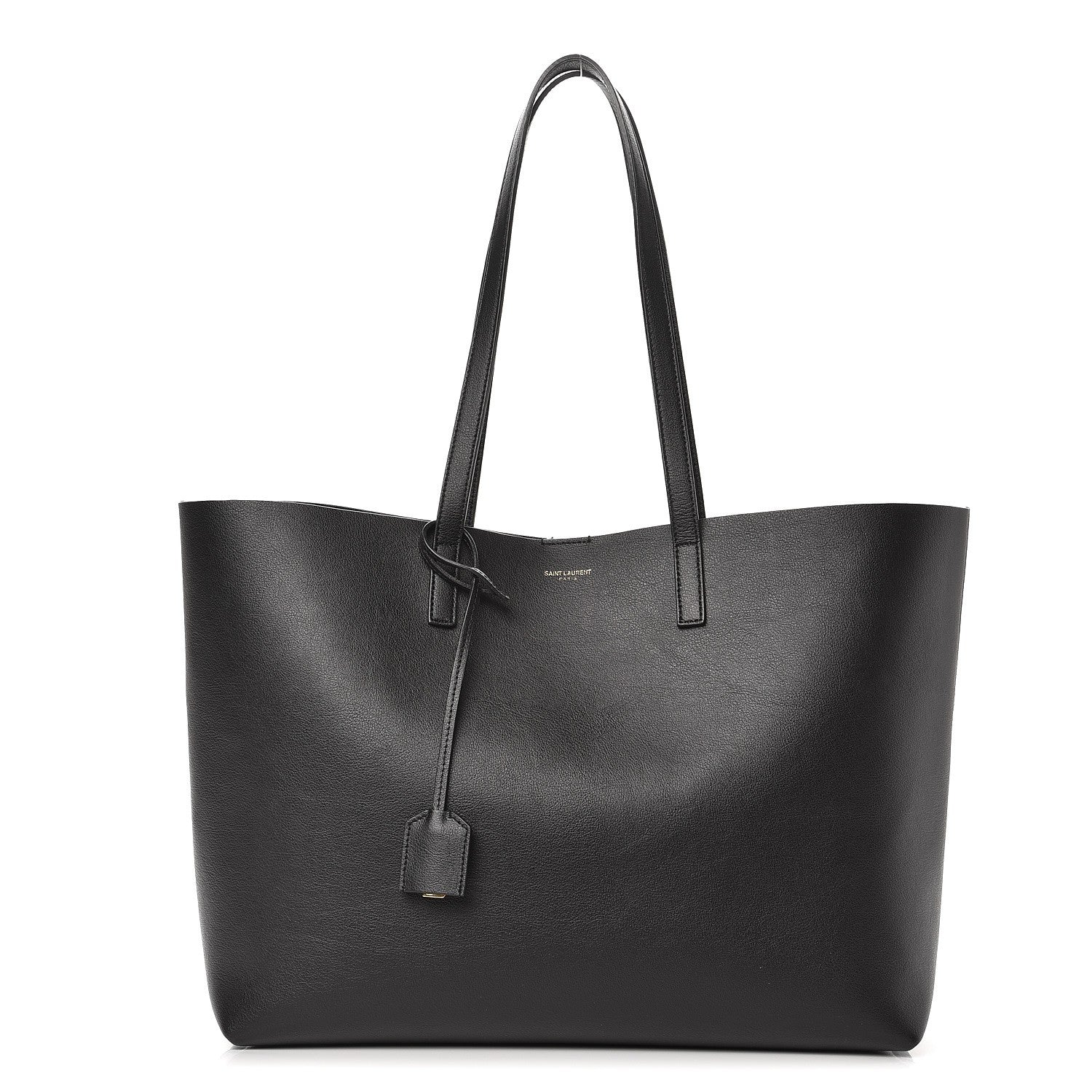 Saint Laurent Calfskin Large Shopping Tote Black 1 of 8