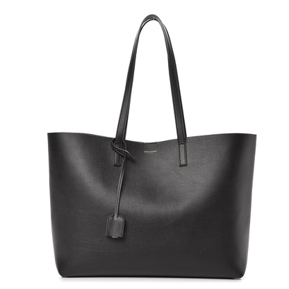 Saint Laurent Calfskin Large Shopping Tote Black 1 of 8
