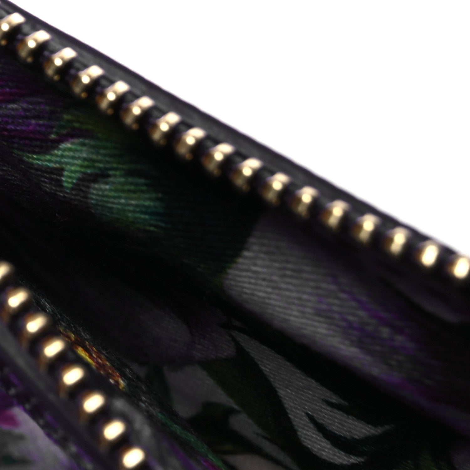 Dolce & Gabbana Canvas Vitello Iguana Embossed Anemone Print Pouch Purple 8 of 9