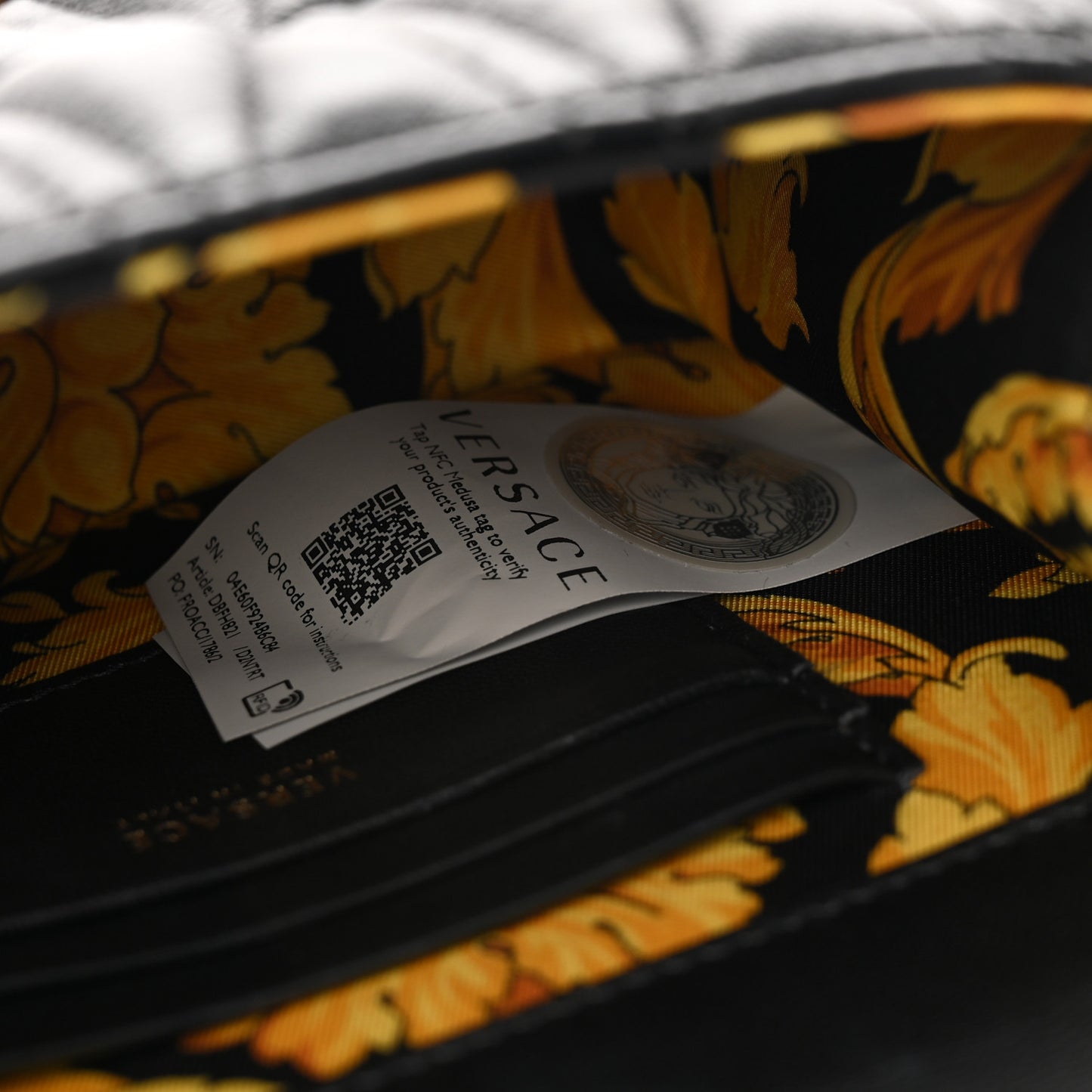 Nappa Quilted Virtus Bag Black