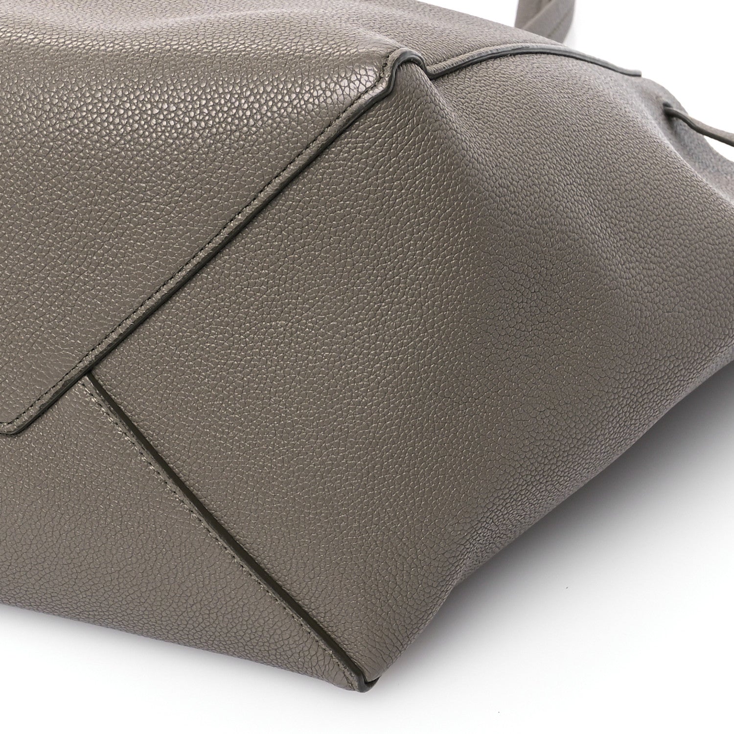 Celine Soft Grained Calfskin Small Belt Cabas Phantom Taupe 10 of 12
