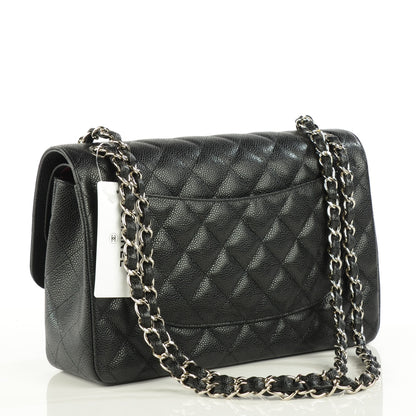 Chanel Caviar Quilted Jumbo Double Flap Black 5 of 12