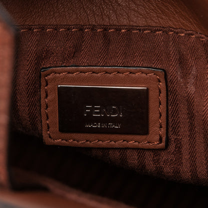 Fendi Vitello Elite Petite 2Jours Tote Walnut 6 of 6