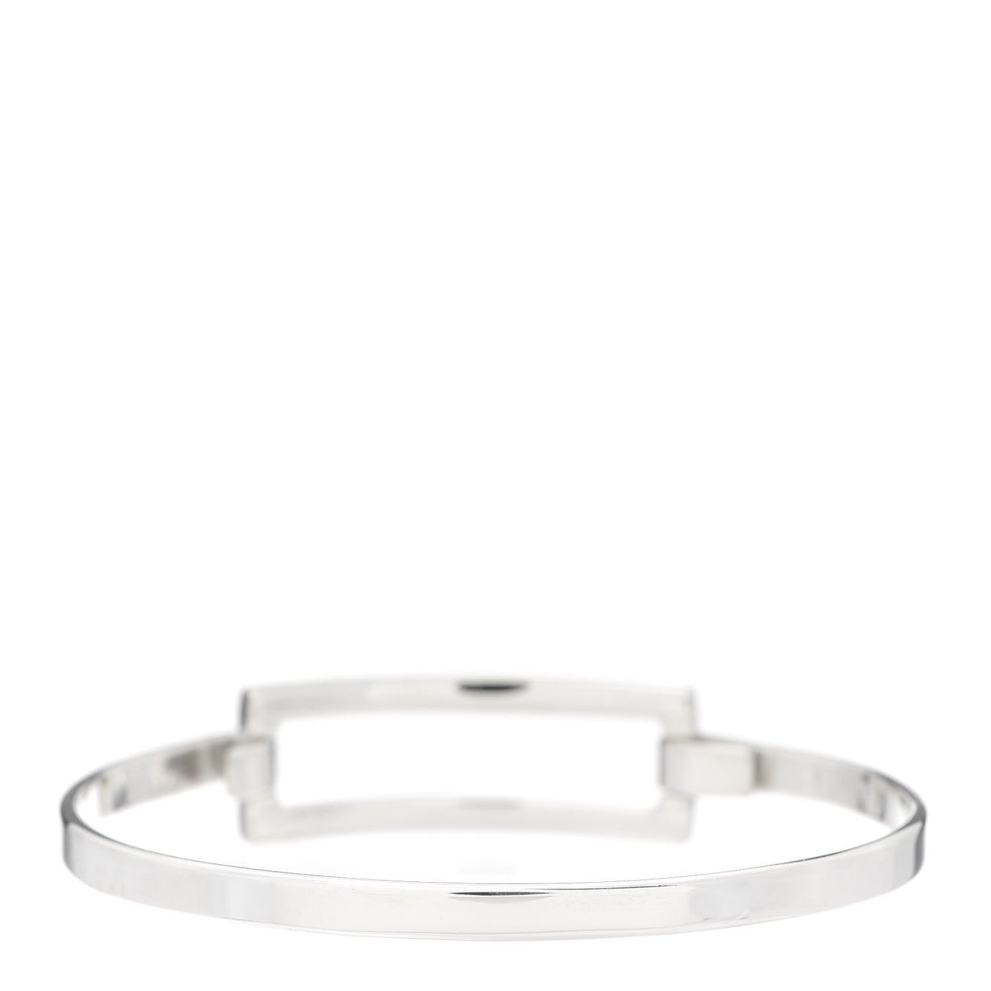Sterling Silver Rectangle Bangle Bracelet