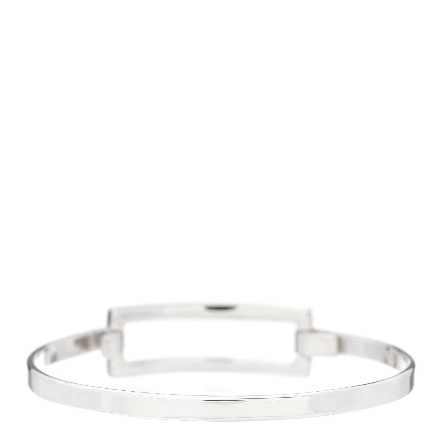 Tiffany Sterling Silver Rectangle Bangle Bracelet 3 of 5