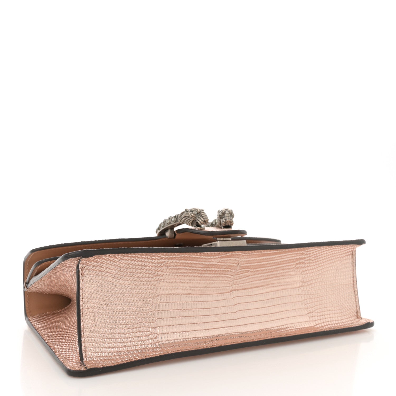 Gucci Metallic Lizard Crystal Small Dionysus Shoulder Bag Rose Gold 4 of 10