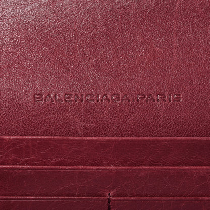Balenciaga Agneau Classic Hardware Money Wallet Cassis 9 of 10