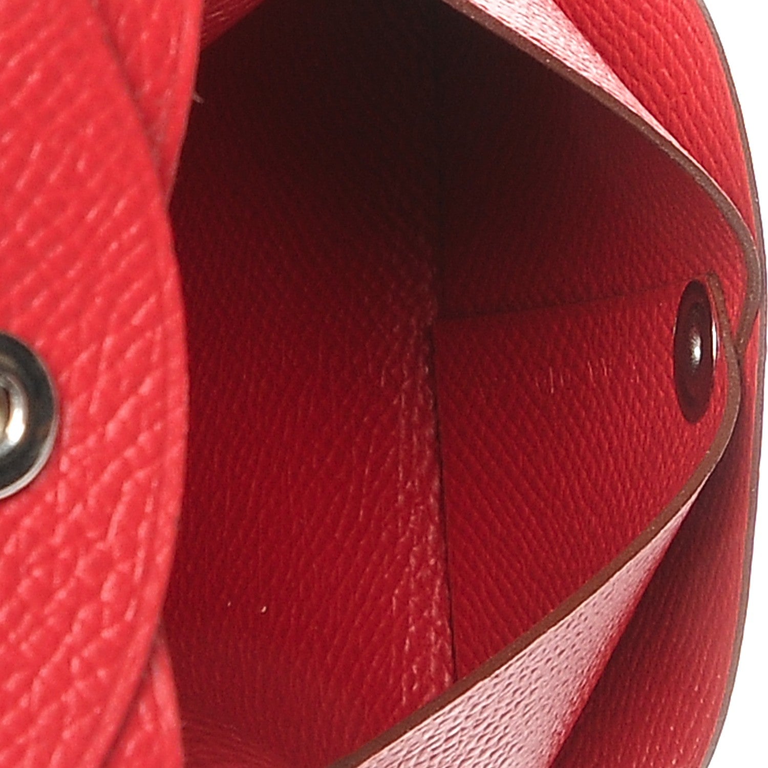 Hermes Epsom Bastia Coin Purse Rouge Casaque 5 of 8