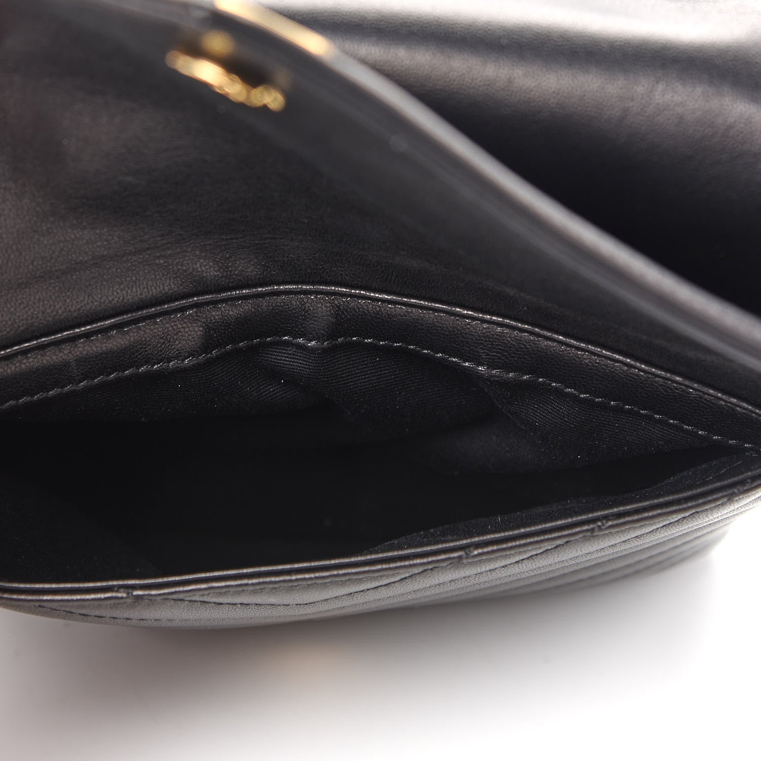 Saint Laurent Lambskin Matelasse Monogram Joe Backpack Black 8 of 9