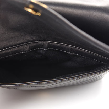 Saint Laurent Lambskin Matelasse Monogram Joe Backpack Black 8 of 9