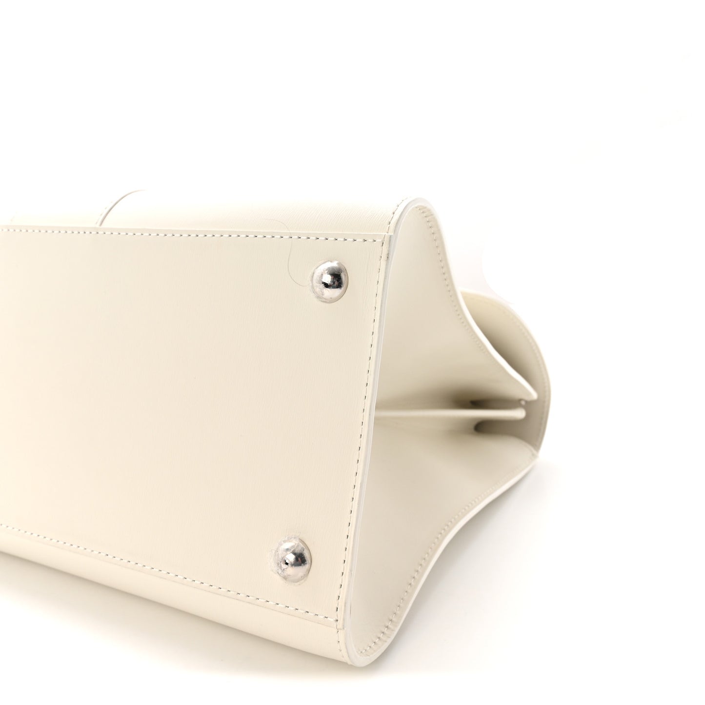Box Calfskin MM Brillant Satchel Ivory