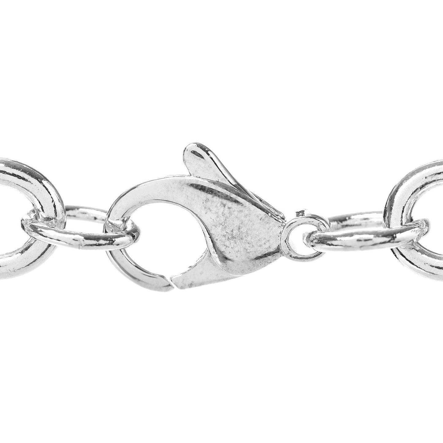 Sterling Silver Round Tag Necklace