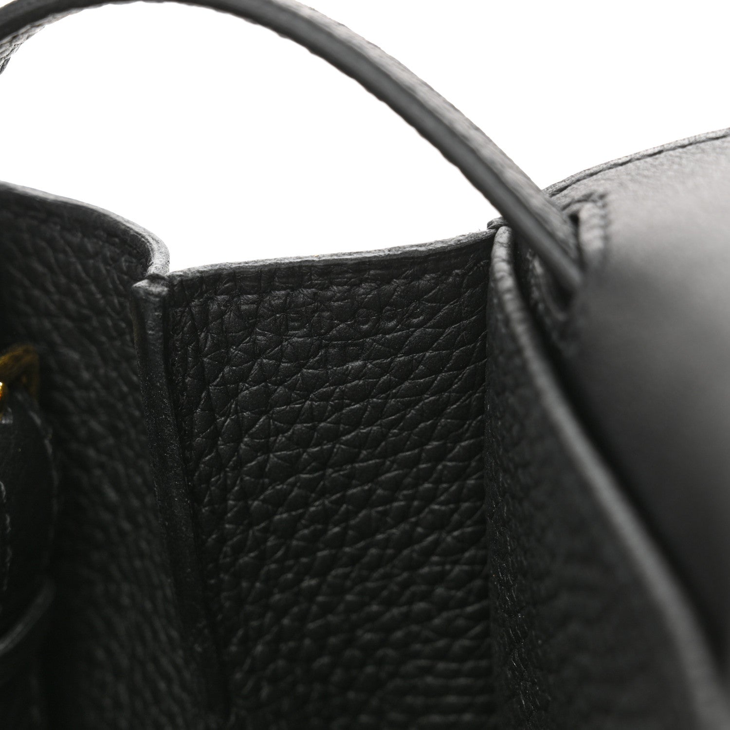 Hermes Taurillon Clemence Halzan 25 Black 7 of 11