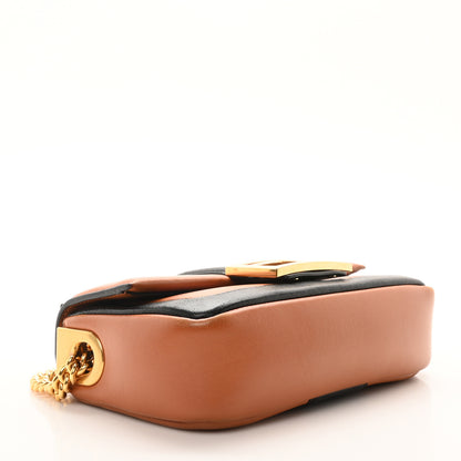 Fendi Nappa Apolo Bi-Color Mini Chain Baguette Brandy Black 4 of 10