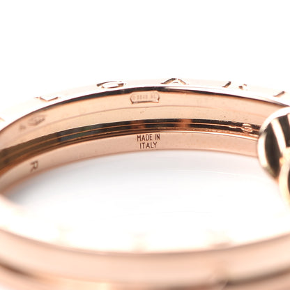 Bulgari 18K Rose Gold B.Zero1 Hoop Earrings 5 of 6