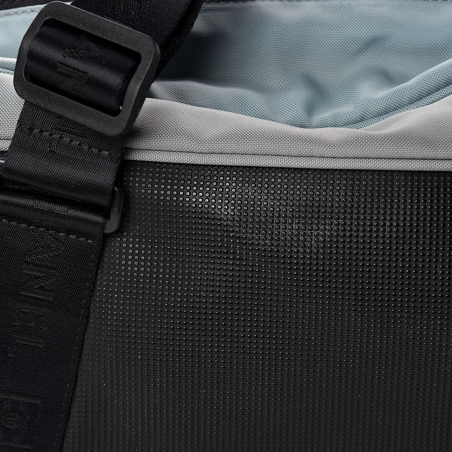 Nylon Sport Logo Duffel Black Blue