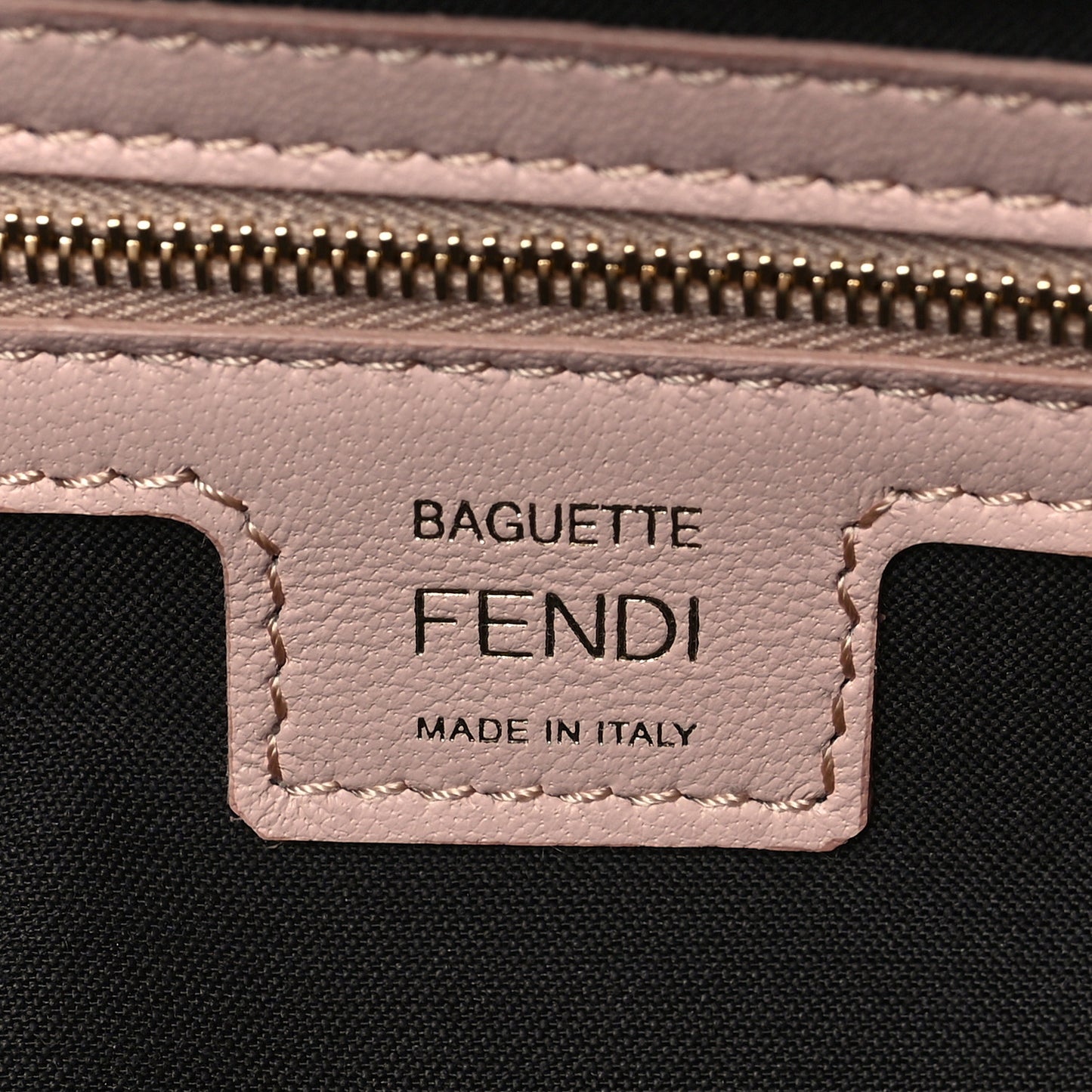 Nappa FF 1974 Embossed Baguette Rosa Quarzo