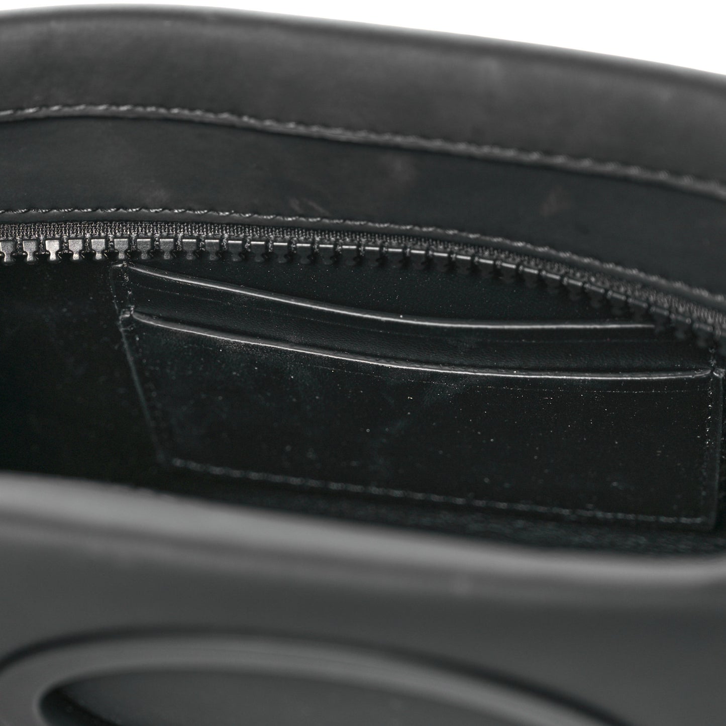 Rubberised Cotton Foldover Pocket Bag Black