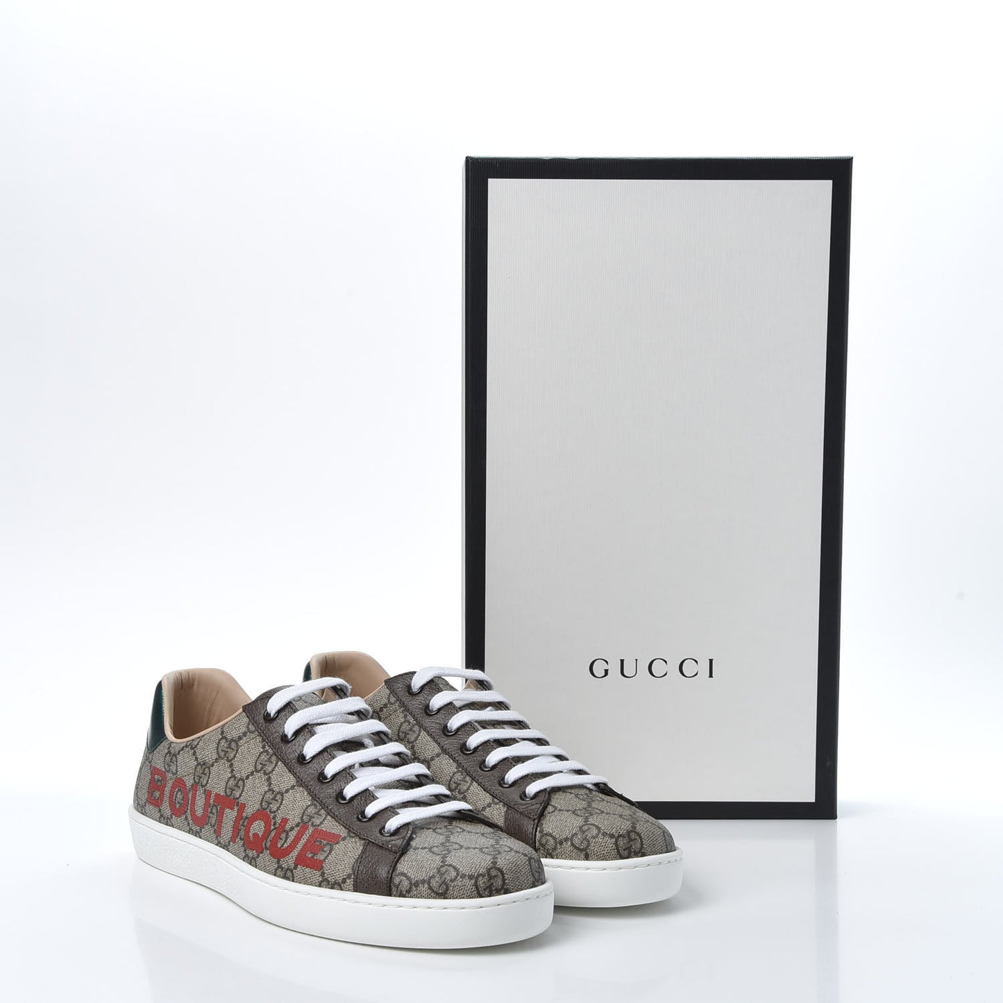 GG Supreme Monogram Boutique Mens Ace Sneakers 8