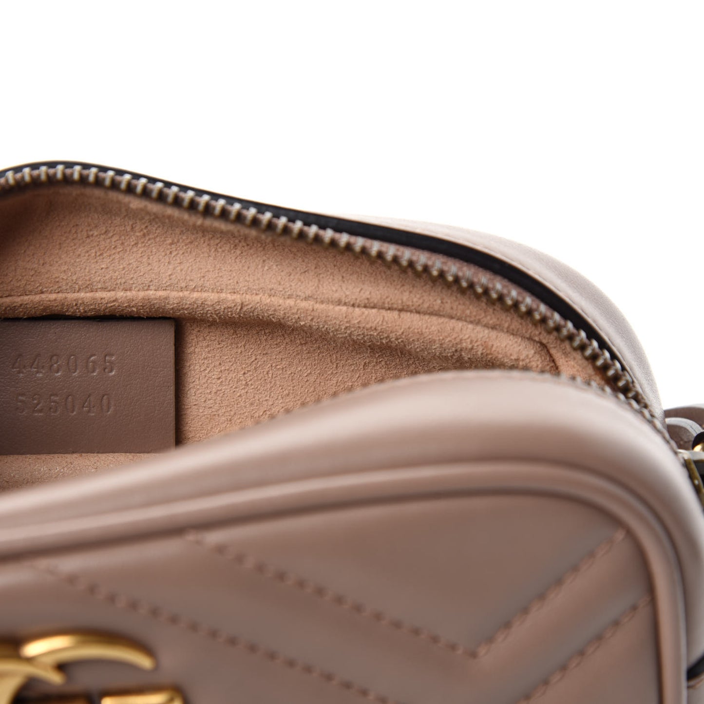 Calfskin Matelasse Mini GG Marmont Chain Shoulder Bag Porcelain Rose
