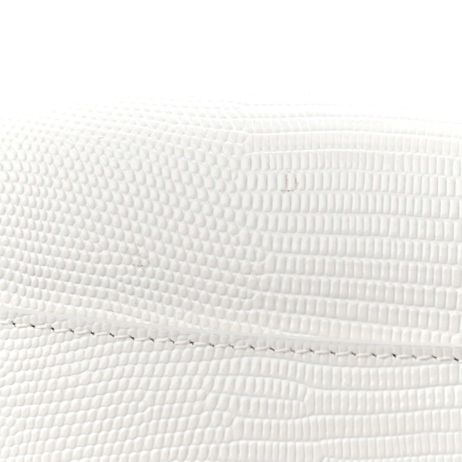 Balenciaga Patent Calfskin Lizard Embossed Medium Ghost Shoulder Bag Optic White 10 of 13