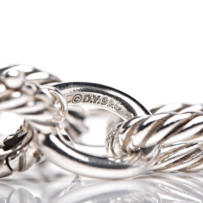 David Yurman Sterling Silver 12mm Large Oval Link Bracelet 4 of 5