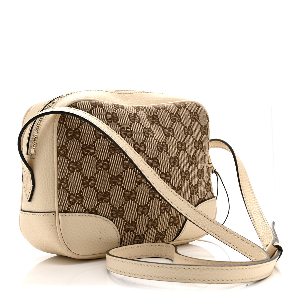 Monogram Dollar Calfskin Mini Bree Messenger Bag Beige Ebony Avoire