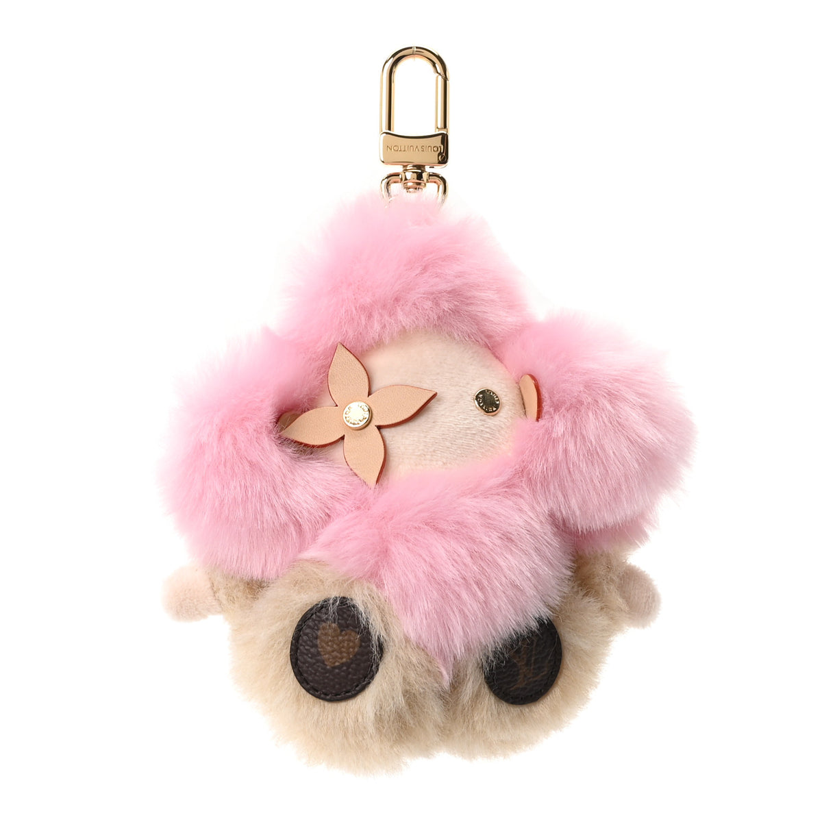 Fox Fur My Vivienne Bag Charm Pink