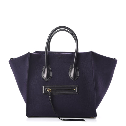 Celine Felt Medium Phantom Luggage Navy 1 of 8