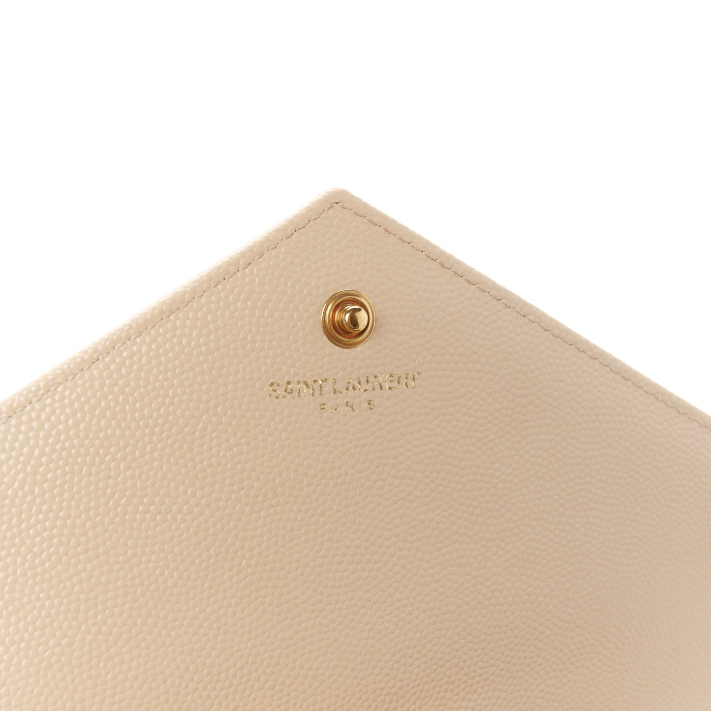 Grain De Poudre Matelasse Chevron Monogram Chain Wallet  Nude Powder