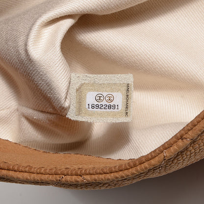 Chanel Iridescent Caviar Medium Lady Pearly Flap Beige 8 of 9