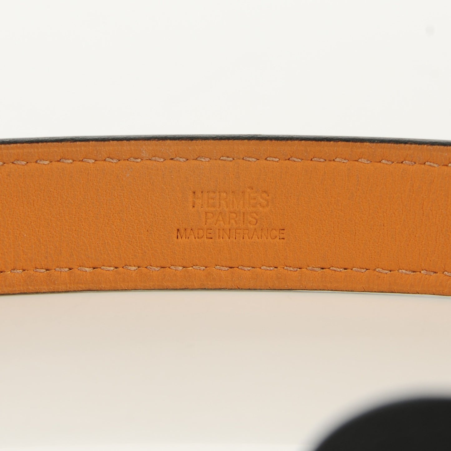 Hunter Cowhide Etriviere Double Tour Bracelet L Black