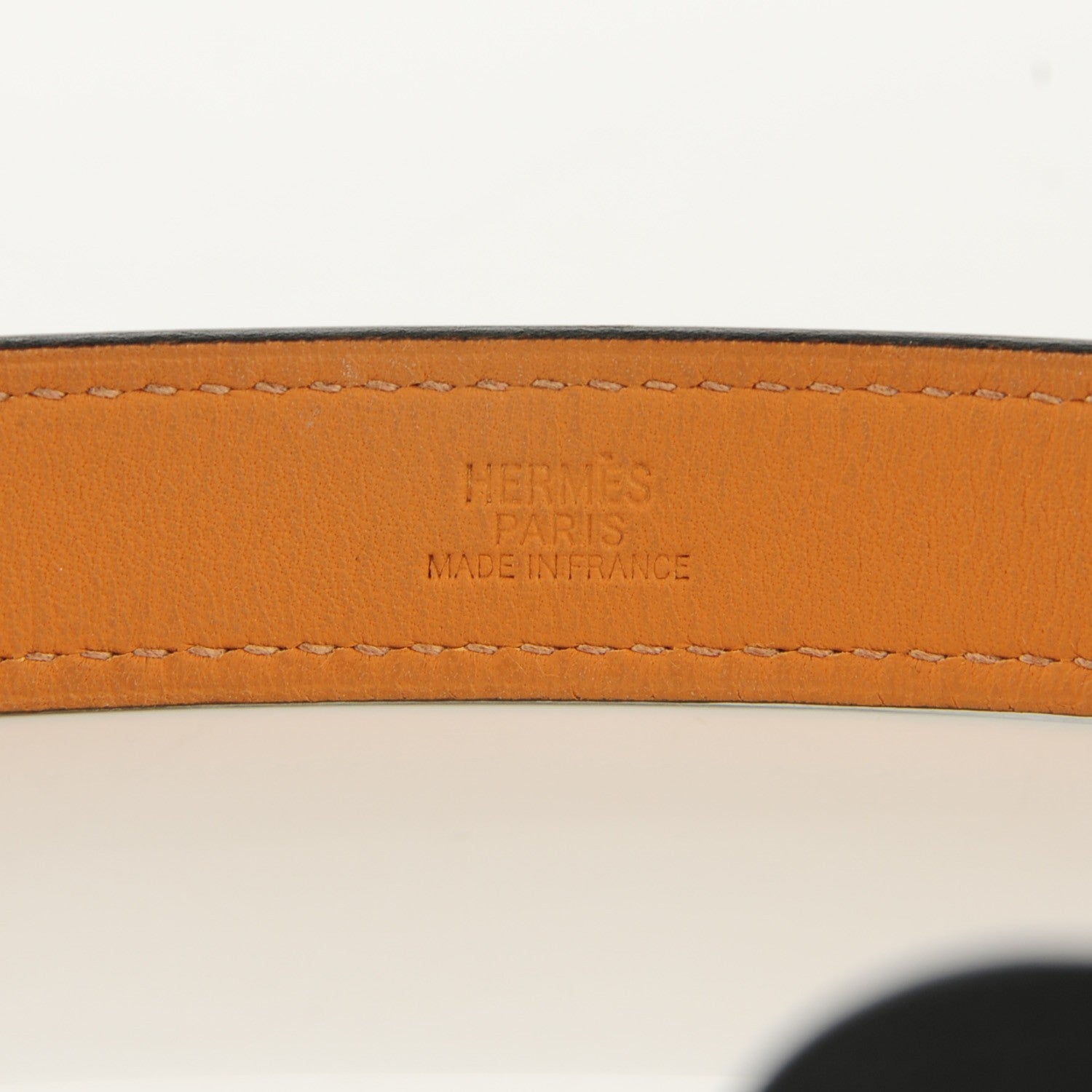 Hermes Hunter Cowhide Etriviere Double Tour Bracelet L Black 5 of 9