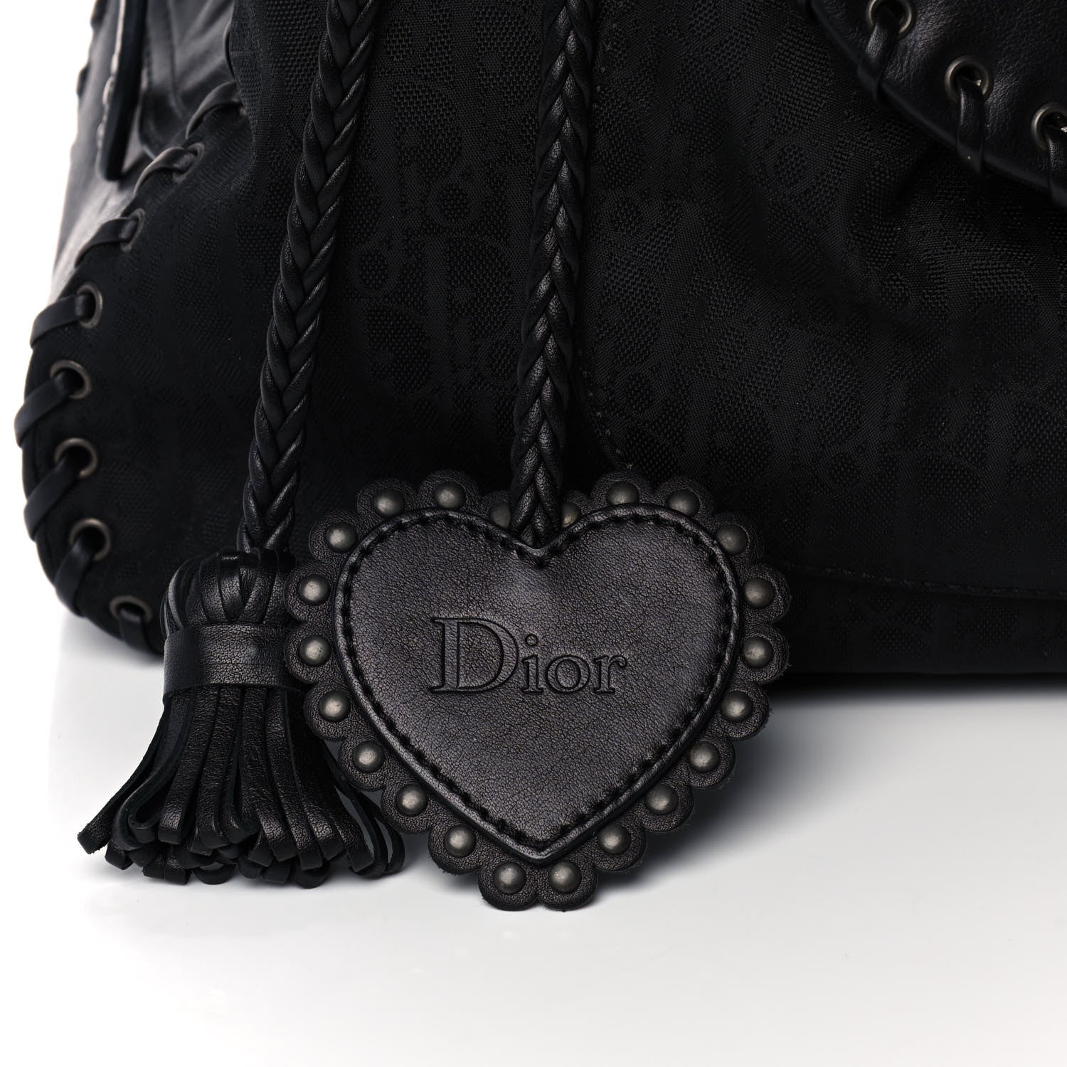 Christian Dior Monogram Ethnic Shoulder Bag Black 8 of 12
