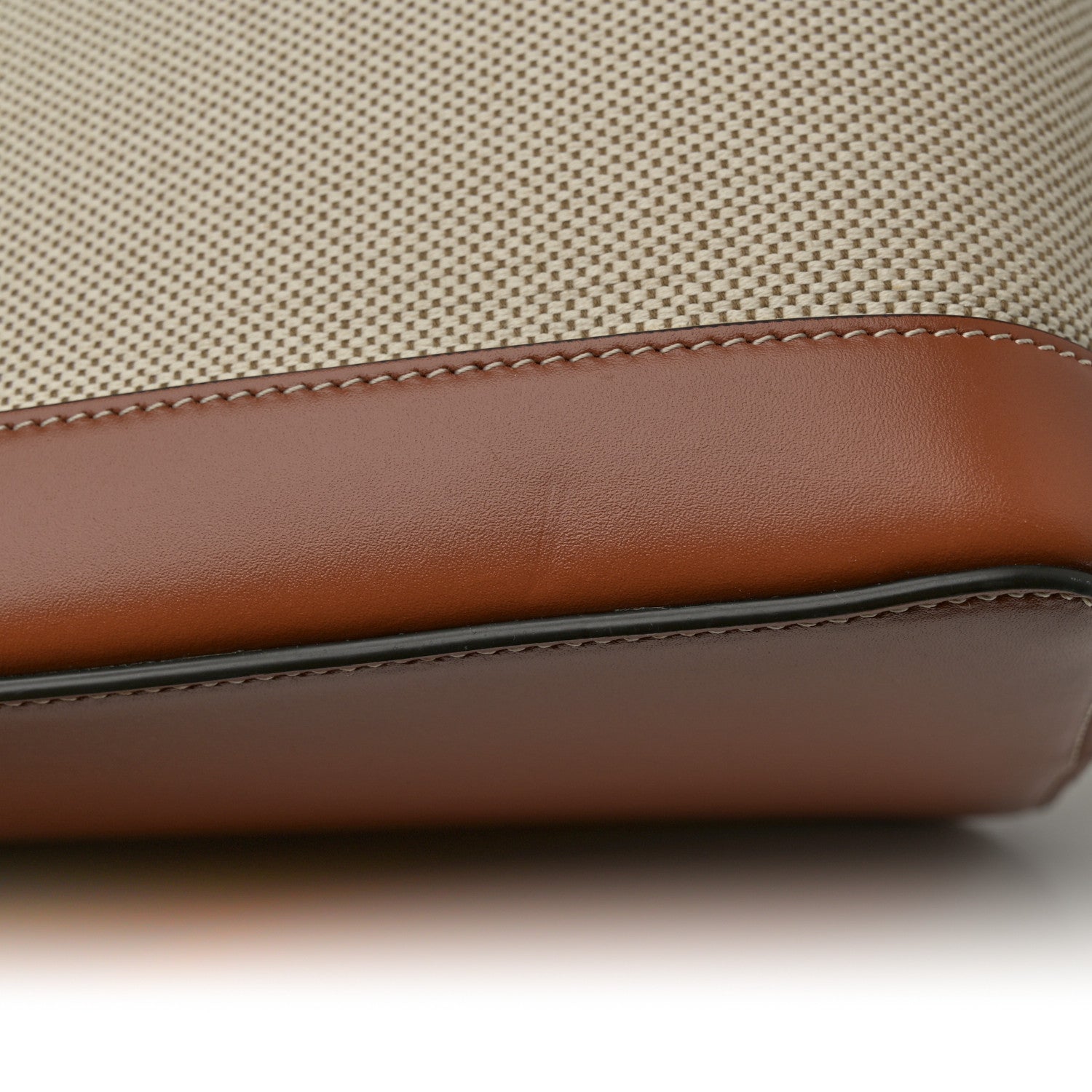 Celine Grained Calfskin Medium Cabas De France Natural Tan 11 of 12