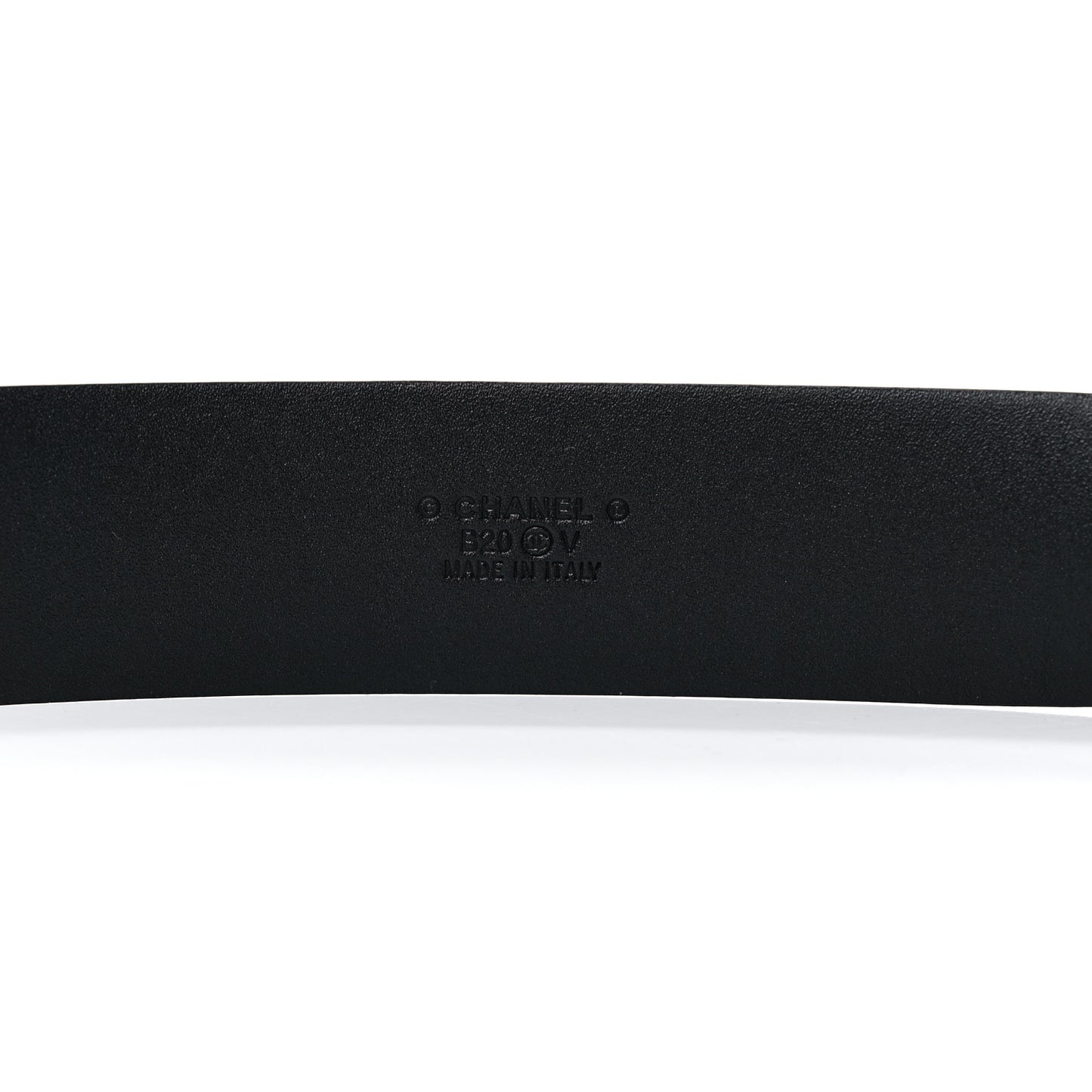 Calfskin CC Chain Belt 85 34 Black