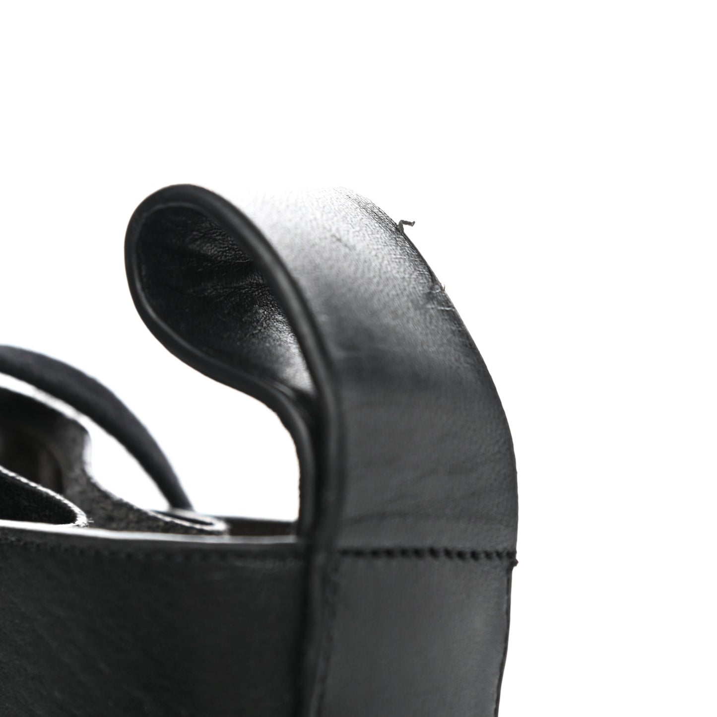Calfskin The Lug Lace Up Ankle Boots 38.5 Black