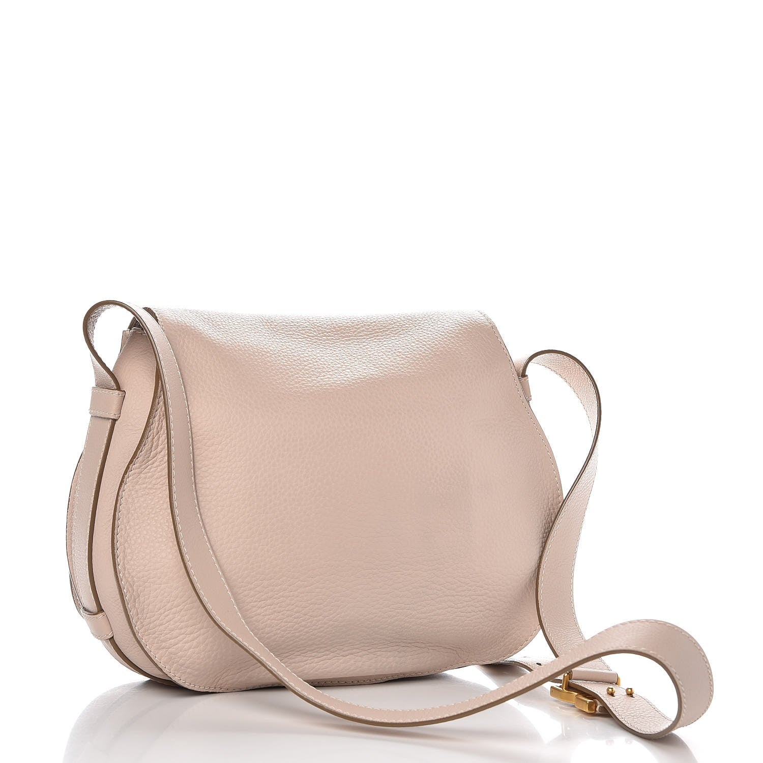 Chloe Calfskin Medium Marcie Round Crossbody Bag Abstract White 3 of 9