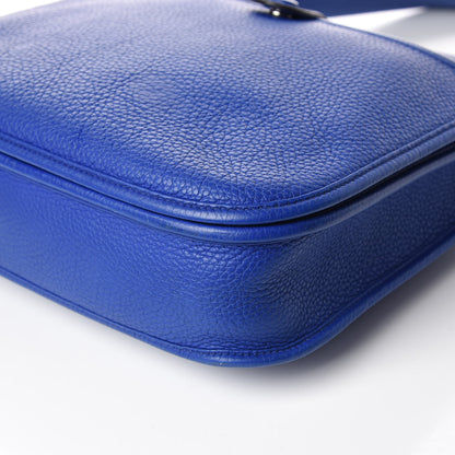 Hermes Taurillon Clemence Evelyne III PM Bleu Electrique 14 of 16