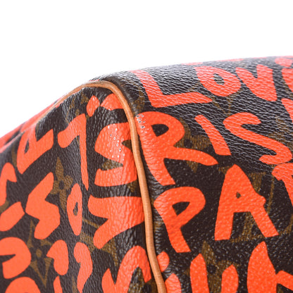 Louis Vuitton Monogram Graffiti Speedy 30 Orange 15 of 19