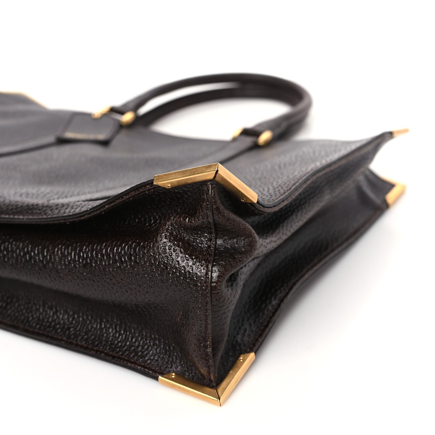 Fendi Dimpled Calfskin Classico No. 4 Tote Brown 9 of 9