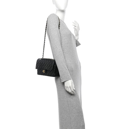 Chanel Lambskin Quilted Medium Double Flap Black 2 of 10