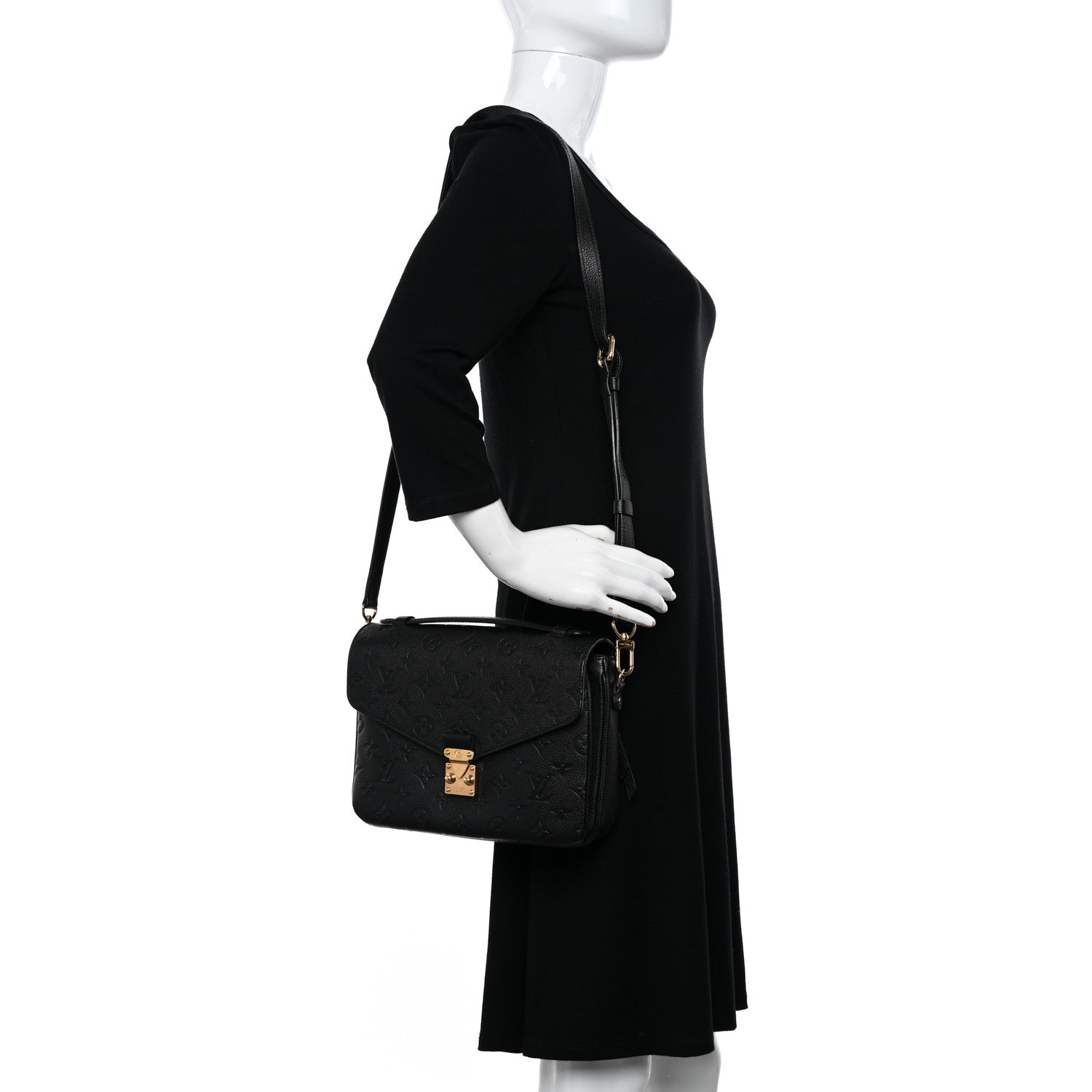 Louis Vuitton Empreinte Pochette Metis Black 2 of 10