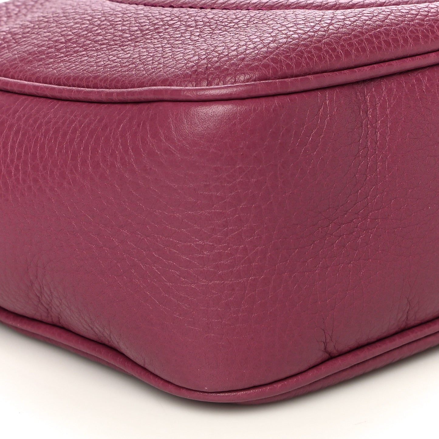 Pebbled Calfskin Small Soho Disco Bag Peonia Flower