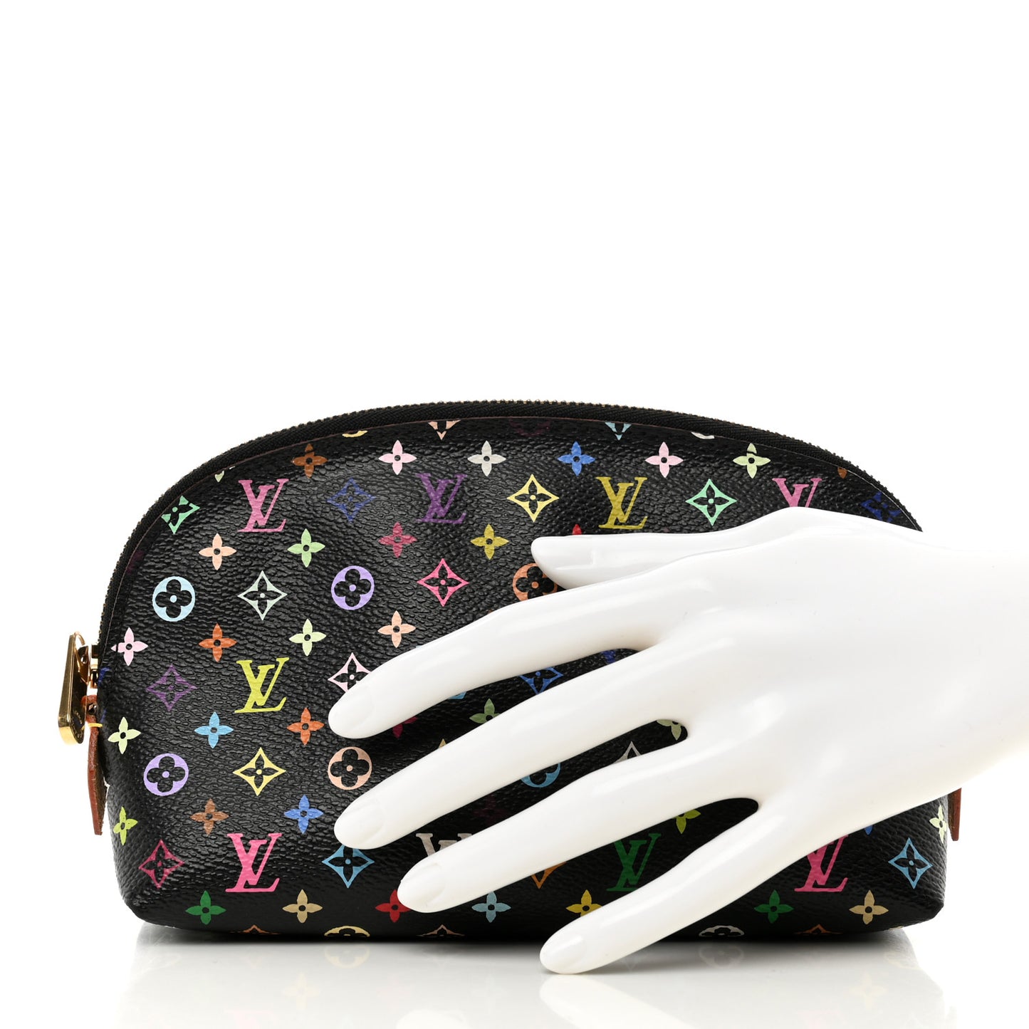 Monogram Multicolor Cosmetic Pouch Black Grenade