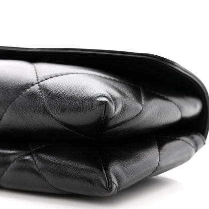 Chanel Lambskin Quilted Chanel 19 Flap Clutch Black 12 of 12