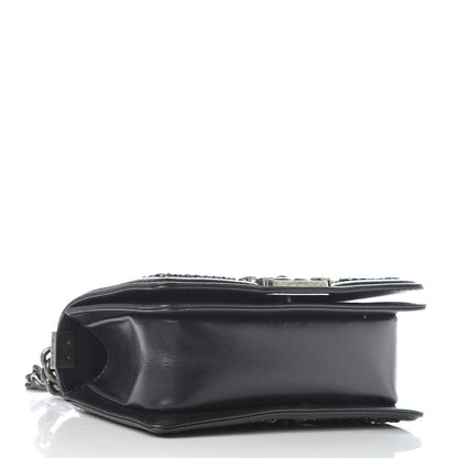 Chanel Shiny Goatskin Quilted Small Boy Top Handle Flap Charcoal 4 of 10