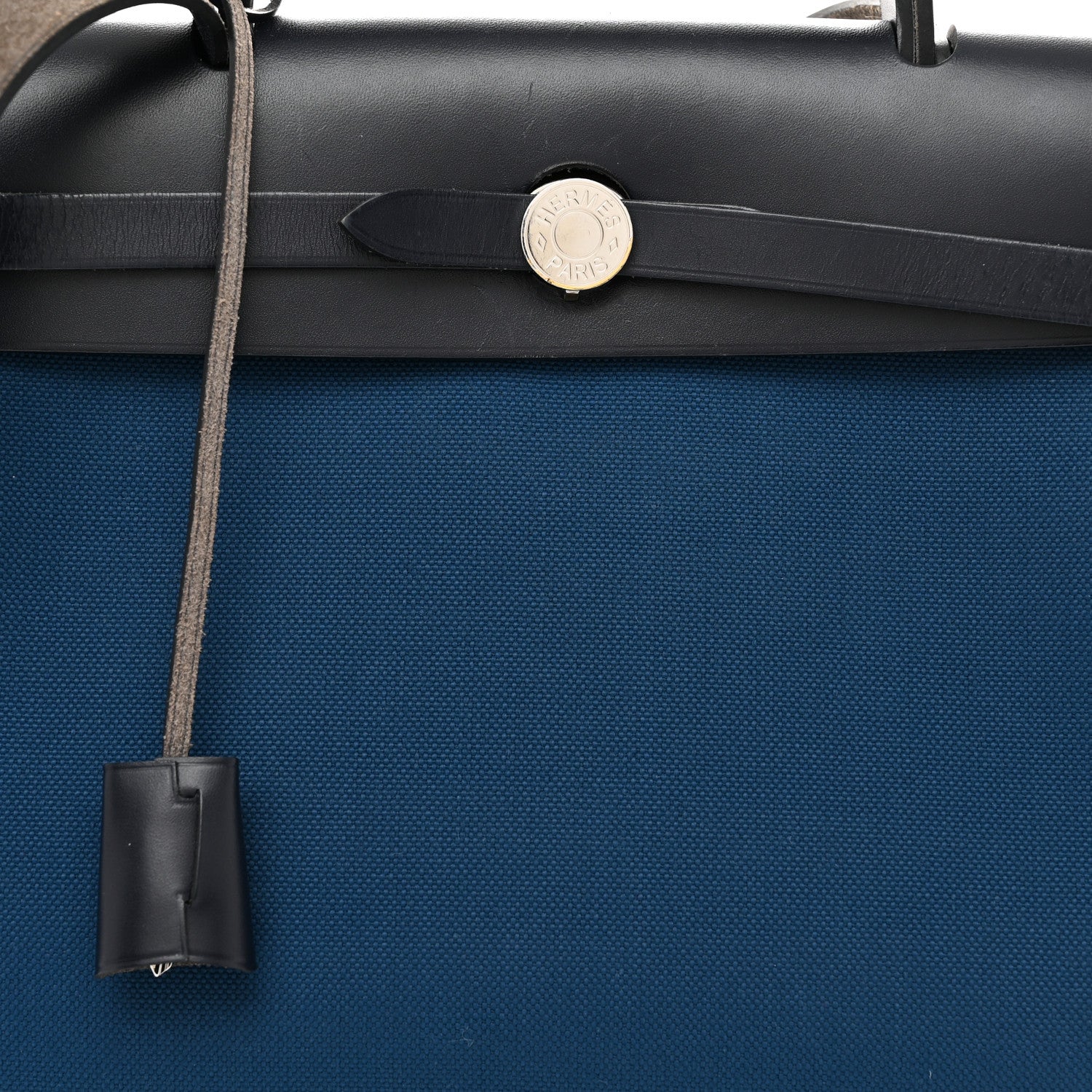 Hermes Toile Vache Hunter Herbag Zip Retourne 31 PM Black Blue De Malte 9 of 12