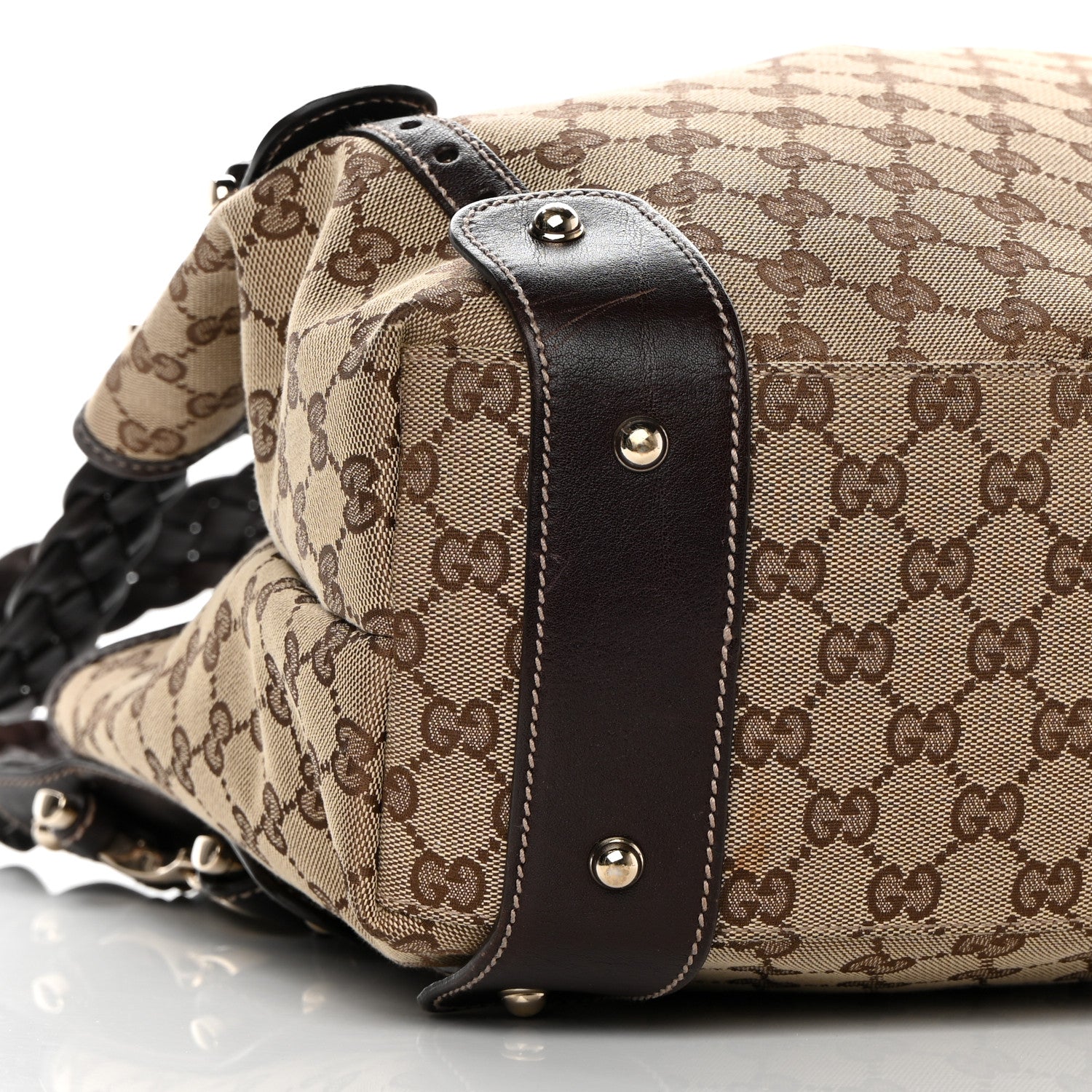 Gucci Monogram Medium Pelham Shoulder Bag Dark Brown 9 of 15